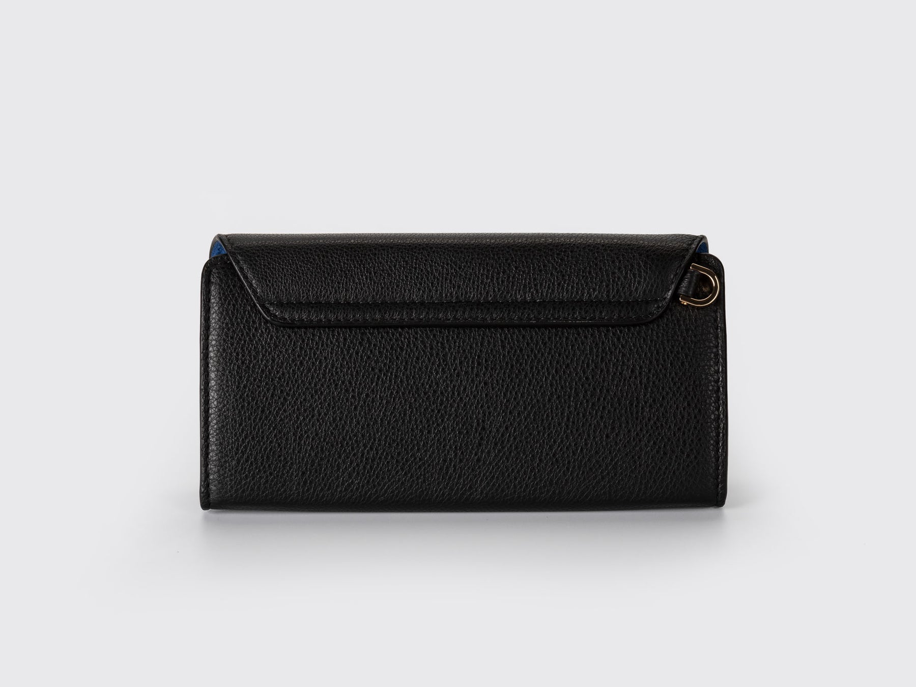 Thea Long Wallet, Soft Black / Royal Blue