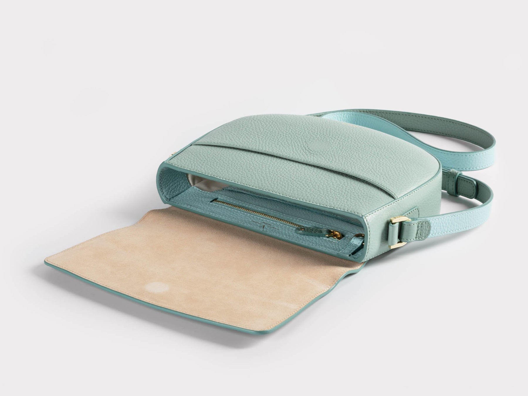 Ana Cinch Crossbody Bag in Dusty Mint VERLEIN